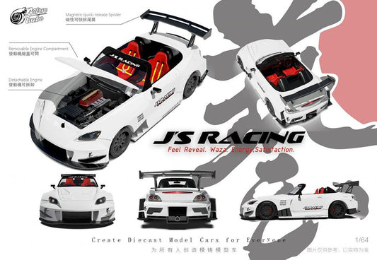 MicroTurbo MT 1/64 Honda S2000 JS Racing  Metallic White