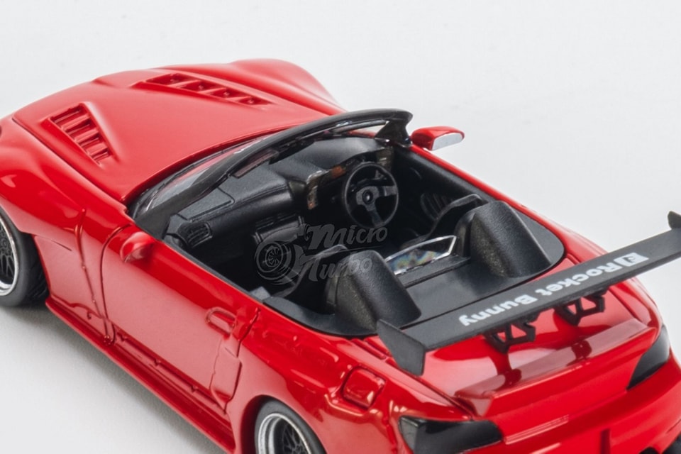 MicroTurbo MT 1/64 Honda S2000 AP1, Pandem Rocket Bunny Modified Classics Red