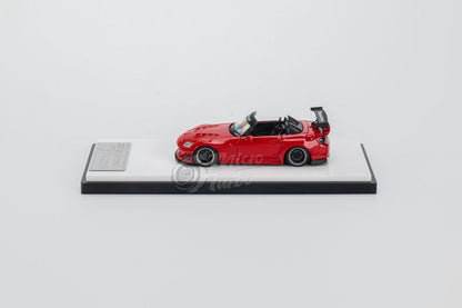 MicroTurbo MT 1/64 Honda S2000 AP1, Pandem Rocket Bunny Modified Classics Red