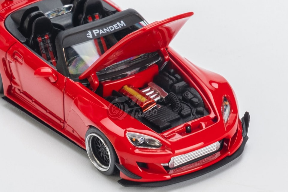 MicroTurbo MT 1/64 Honda S2000 AP1, Pandem Rocket Bunny Modified Classics Red