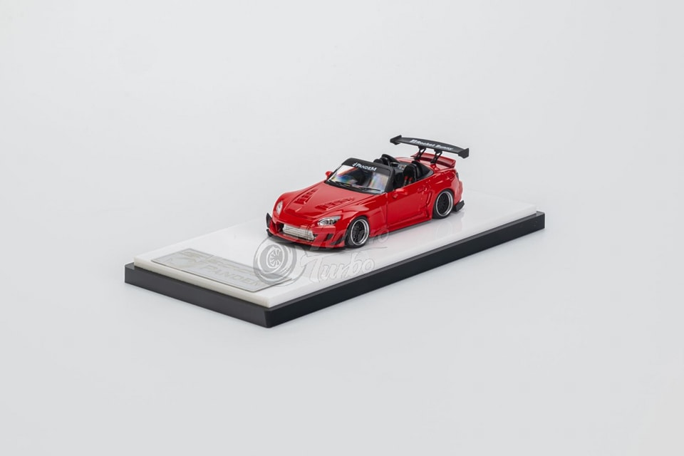 MicroTurbo MT 1/64 Honda S2000 AP1, Pandem Rocket Bunny Modified Classics Red