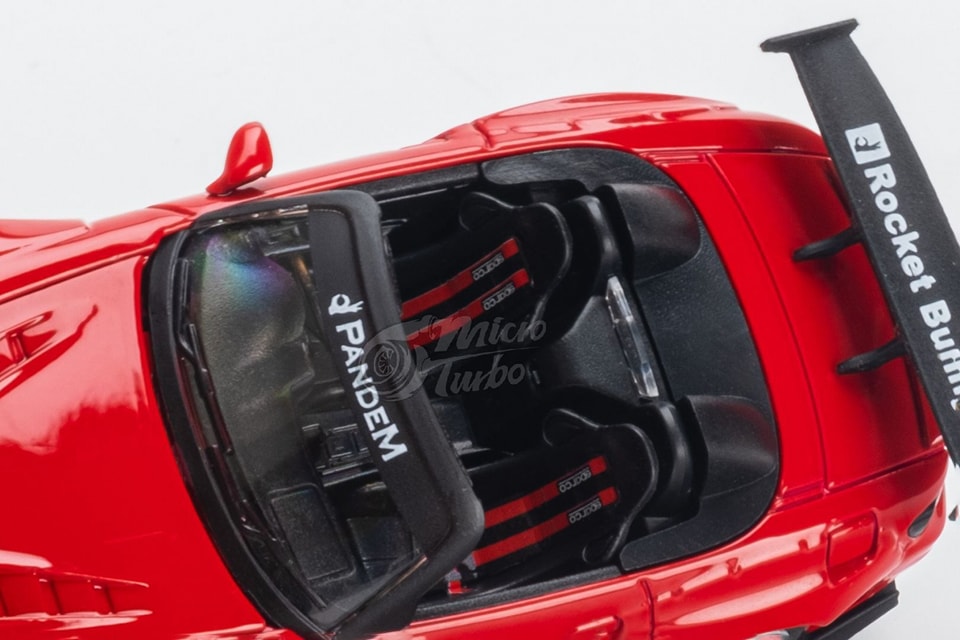 MicroTurbo MT 1/64 Honda S2000 AP1, Pandem Rocket Bunny Modified Classics Red