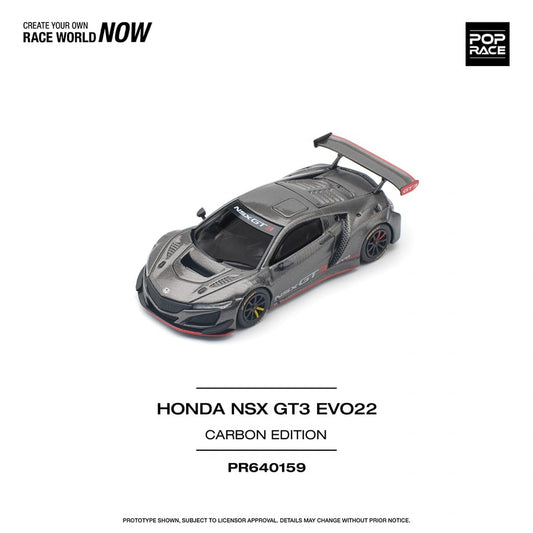 POP RACE  HONDA NSX GT3 EVO22 CARBON EDITION  PR640159