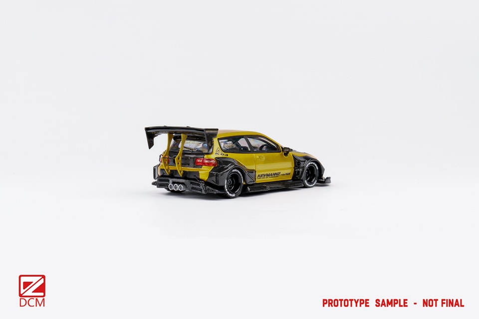 DCM 1/64 Kevmannz Honda EG6 Hatchback Widebody Long Spoiler