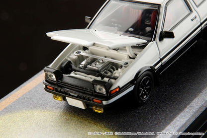 Hobby Japan 1/64 Initial D Toyota Sprinter Trueno GT Apex AE86 HJ641052DA - VS Keisuke Takahashi (White-Hood)