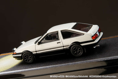 Hobby Japan 1/64 Initial D Toyota Sprinter Trueno GT Apex AE86 HJ641052DA - VS Keisuke Takahashi (White-Hood)