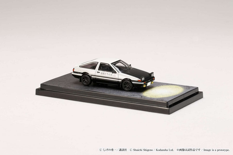 Hobby Japan 1/64 Initial D Toyota Sprinter Trueno GT Apex AE86 HJ641052DE(Final Edtion) - VS Shinji Inui ( Carbon-Hood)