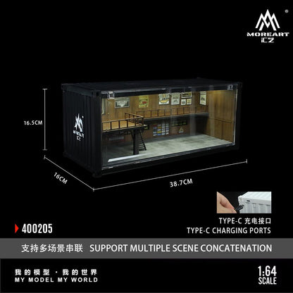MoreArt 1/64 CONTAINER REPAIR SHOP SCENE MO400205