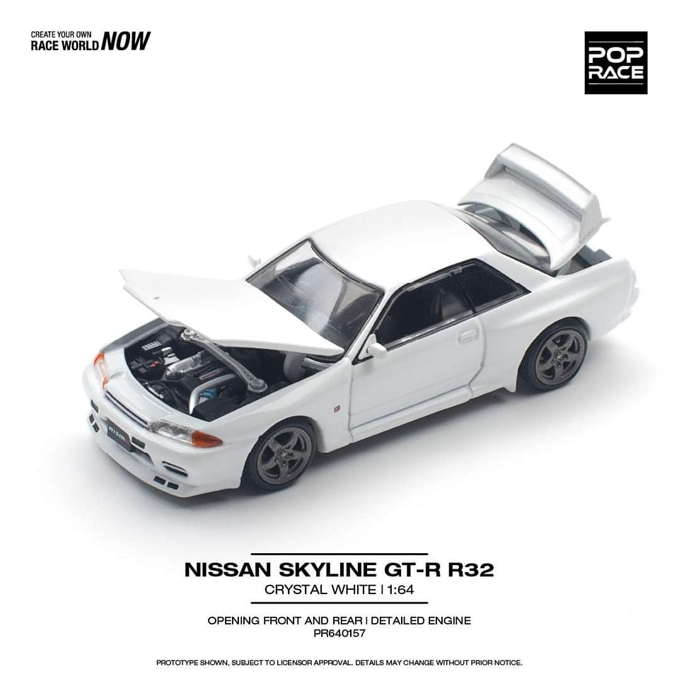 Skyline GT-R R32 Pandem Rocket Bunny White (Diecast Car