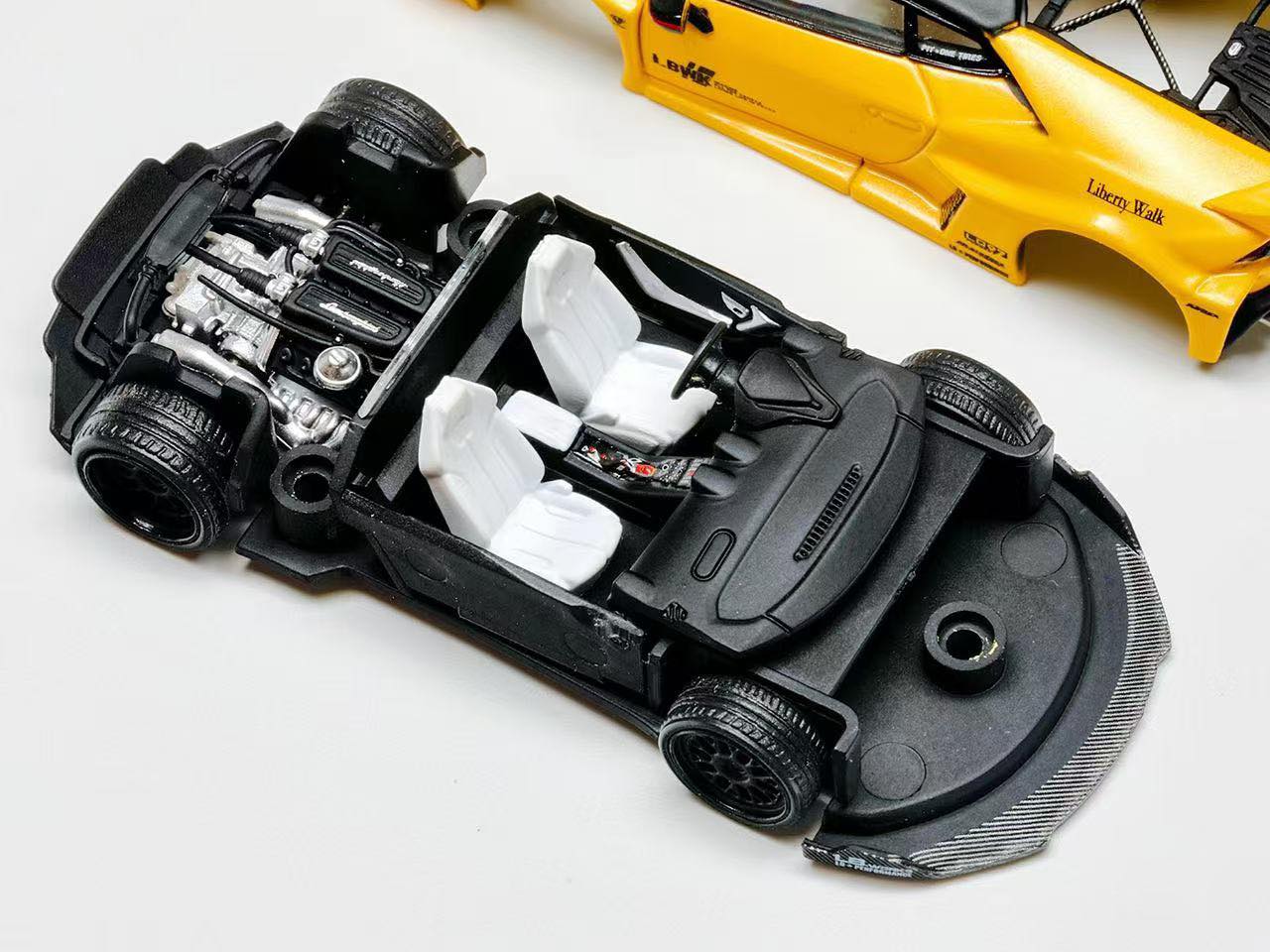 KING MODEL 1/64 LBWK HURACAN GT YELLOW – Diecast Toyz SG