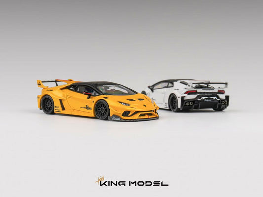 KING MODEL 1/64 LBWK HURACAN GT YELLOW