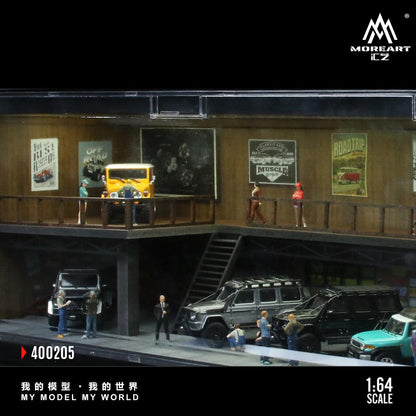 MoreArt 1/64 CONTAINER REPAIR SHOP SCENE MO400205