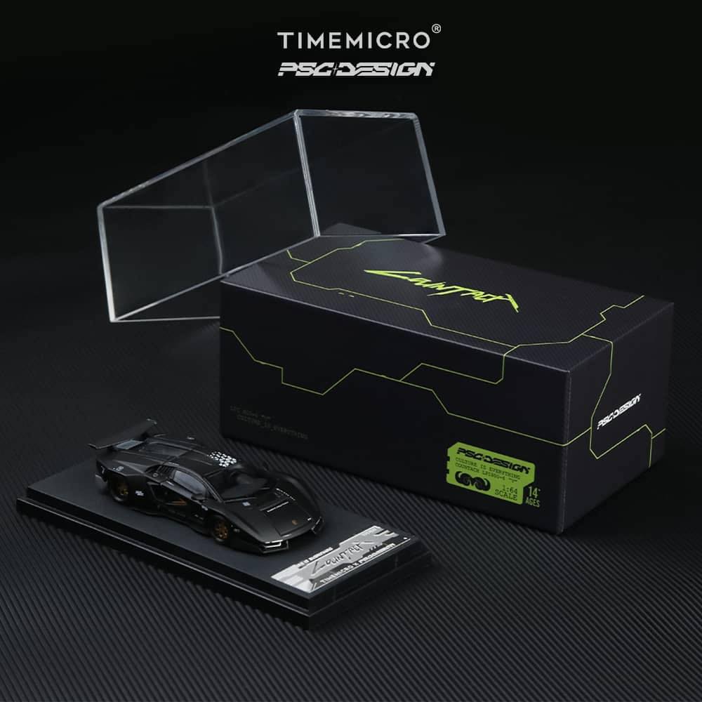 Time Mirco TM x PSC Design 1/64 PSC Design Concept Countach LPI800-4 Black Color(TM647701)