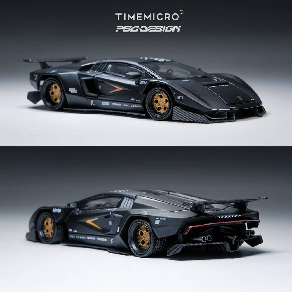 Time Mirco TM x PSC Design 1/64 PSC Design Concept Countach LPI800-4 Black Color(TM647701)