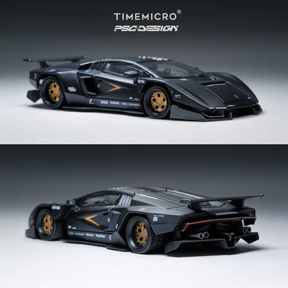 Time Mirco TM x PSC Design 1/64 PSC Design Concept Countach LPI800-4 Black Color(TM647701)