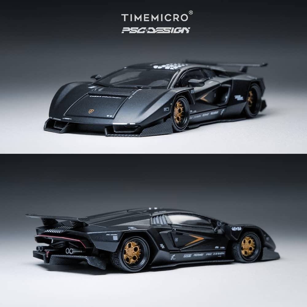 Time Mirco TM x PSC Design 1/64 PSC Design Concept Countach LPI800-4 Black Color(TM647701)