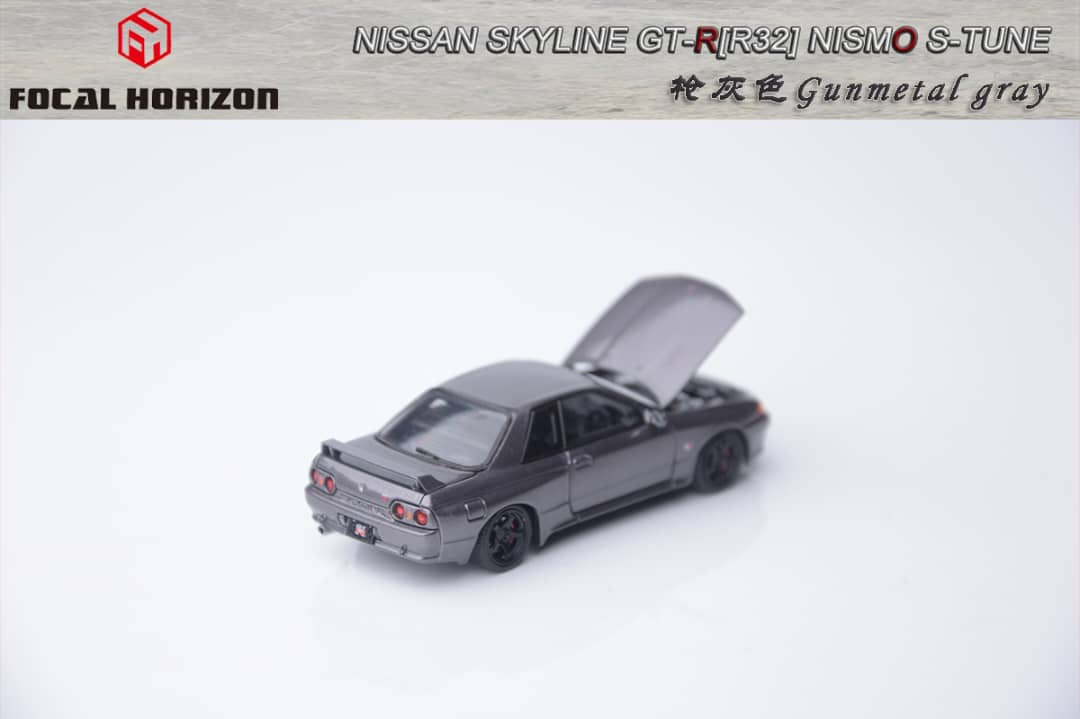 Focal Horizon FH 1/64 Nismo S-Tune Skyline GT-R R32 Gun Metal Grey