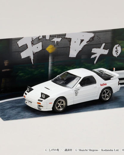 Hobby Japan 1/64 Initial D 30th Anniversary RX-7 FC3S RedSuns HJDMD003A - White Ryosuke Takahashi