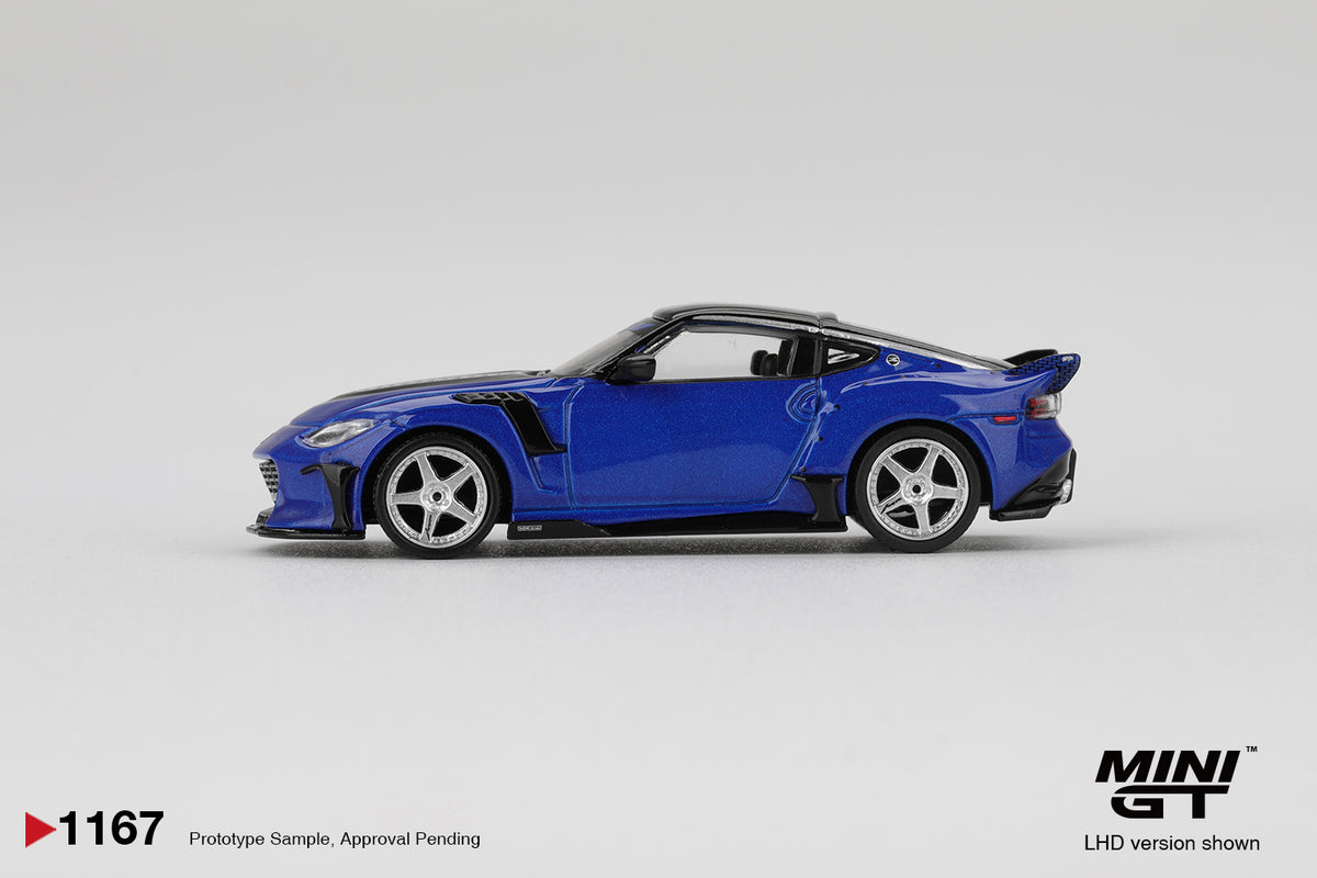 MINI GT #1167 1/64 Nissan Z VeilSide FFZ400 Seiran Blue (LHD)
