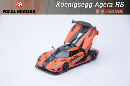 Focal Horizon FH 1/64 Koenigsegg Agera RS Visible Engine Orange Color