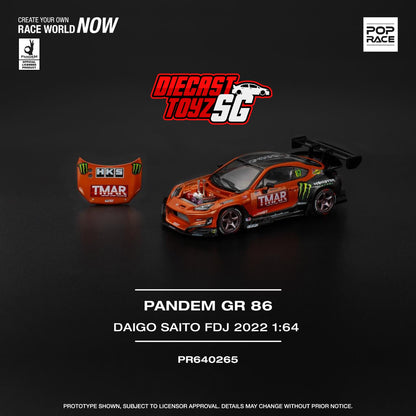POP RACE 1/64 PANDEM GR86 - DAIGO SAITO FORMULA DRIFT JAPAN 2022 PR640265