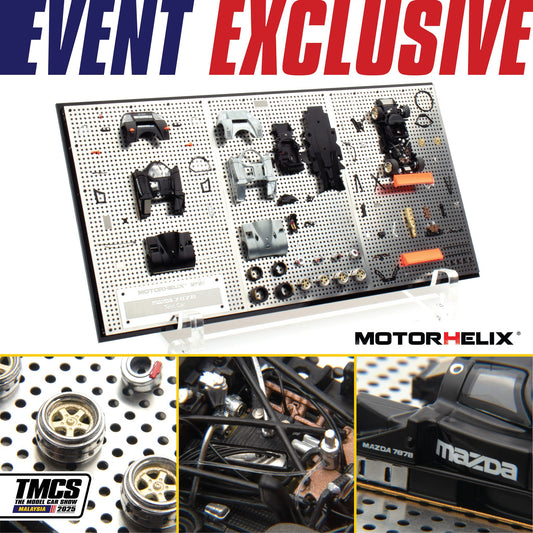 MOTORHELIX 1/64 MAZDA 787B BOM PHOTOFRAME DISPLAY | THE MODEL CAR SHOW 2025 TMCS