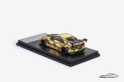 MODEL COLLECT 1/64 NISSAN GT-R R35 GOLD CHROME