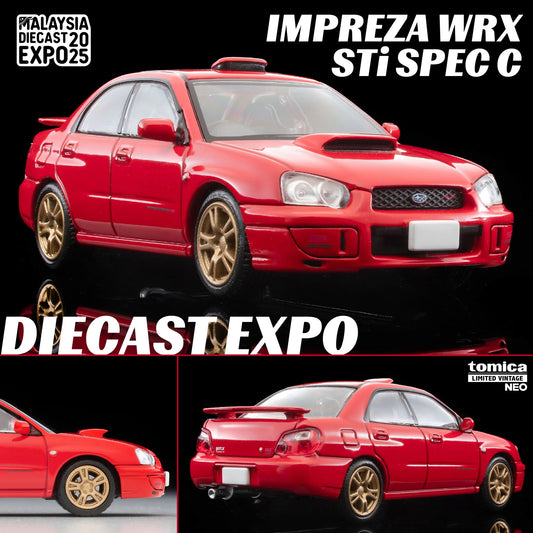 MDX25 X Tomica Limited Vintage Neo LV-N Subaru Impreza WRX STi spec C (Red) 2003 model