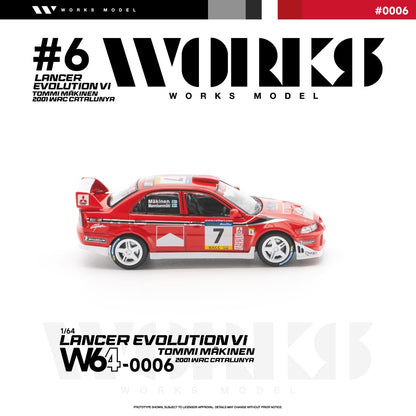* PRE ORDER * Works 1:64 Evolution EVO VI Tommi Makinen Edition Red (W640002)