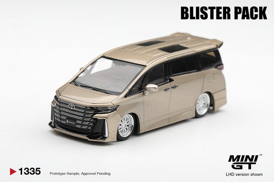 * PRE ORDER * MINI GT #1335 1/64 Toyota Vellfire 40 KUHL Gold Metallic (RHD) * BLISTER PACK *