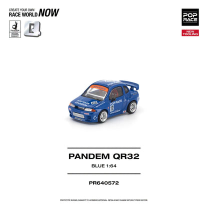* PRE ORDER * POP RACE 1/64 PANDEM QR32 BLUE PR640572