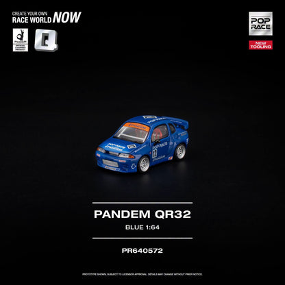 * PRE ORDER * POP RACE 1/64 PANDEM QR32 BLUE PR640572
