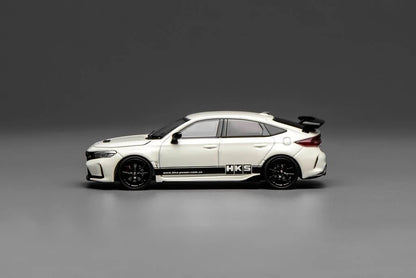 Motorhelix 1/64 Honda Civic Type R (FL5) HKS Livery Championship White M65319