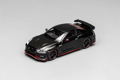 MOTORHELIX 1/64 Nissan GT-R NISMO (R35) Special Edition 2022 Meteor Black Flake Pearl - M63524