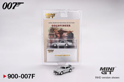 MINI GT #900 1/64 Aston Martin DB5 “Goldfinger” ** FRENCH CARD **
