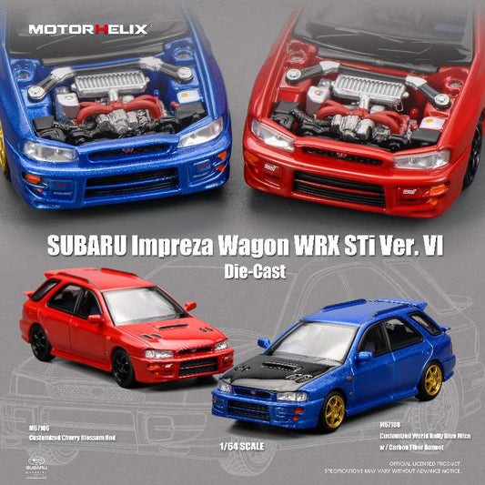 MOTORHELIX 1/64 Subaru Impreza Wagon WRX STi Ver. VI Customized M67106 / M67108
