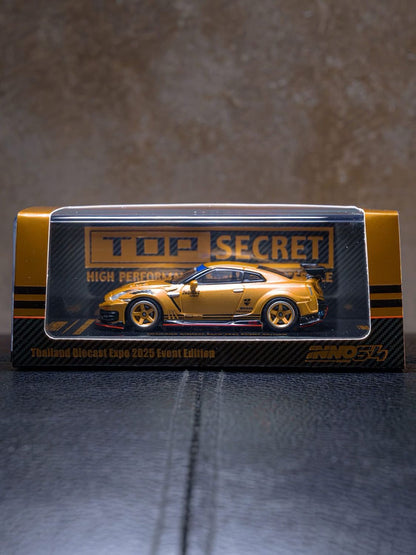 INNO64 1/64 TOP SECRET THAILAND (R35) GT-R GOLD - THAILAND DIECAST EXPO 2025