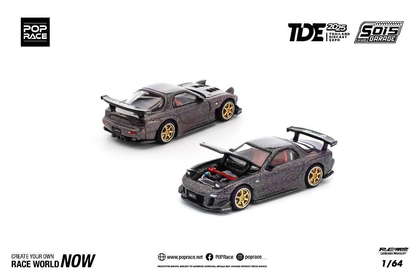 POP RACE Mazda RX7 RE-AMEMIYA WIDEBODY TDE 2025 Dinner Car PR640360 | Thailand Diecast Expo 2025