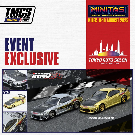 INNO64 Top Secret Nissan Silvia S15 Silver Chrome | TASKL25 EXCLUSIVE