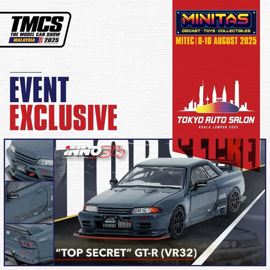 INNO 64 Nissan Skyline Top Secret GT-R (VR32) Grey | TASKL25 EXCLUSIVE