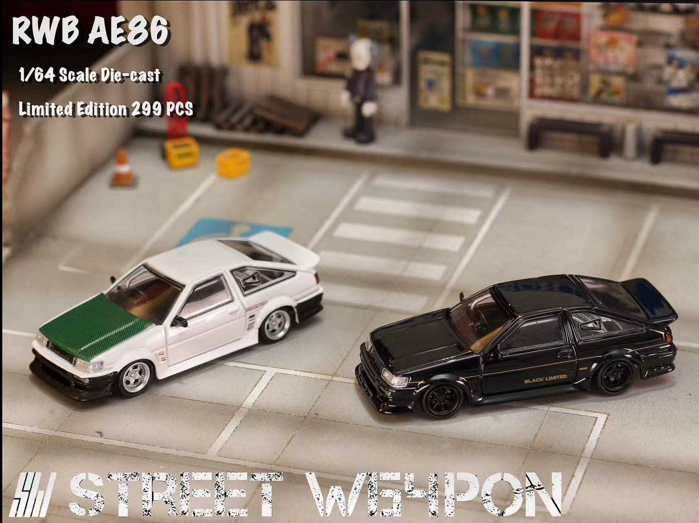 STREET WARRIOR SW 1/64 RWB Wide-Body AE86 LEVIN