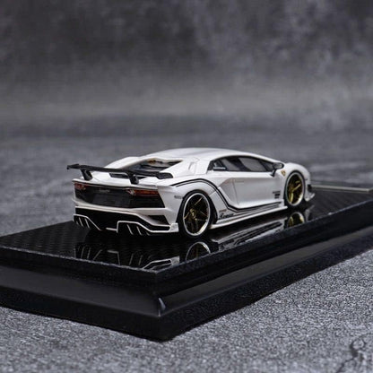 1/64 YM MODEL Advance Edition Rowen Lamborghini Aventador S Pearl White