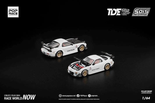 POP RACE 1/64 Mazda RX-7 White PR640282 | Thailand Diecast Expo 2025