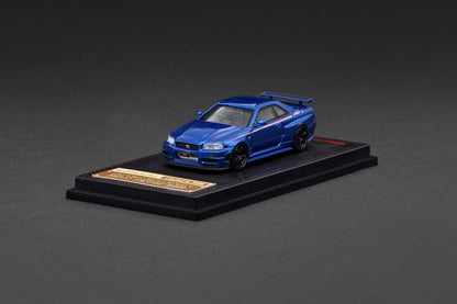 Ignition Model 1/64 Nissan Skyline GT-R34 Bayside Blue | TASKL25 EXCLUSIVE