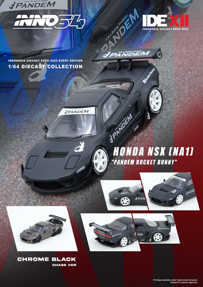 INNO 64 Honda NSX (NA1) “Pandem Rocket Bunny” Black Carbon IDE25 EVENT MODEL