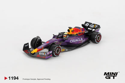 MINI GT #1194 1/64 Oracle Red Bull Racing RB19 #1 Max Verstappen 2023 F1 2023 Las Vegas GP Winner