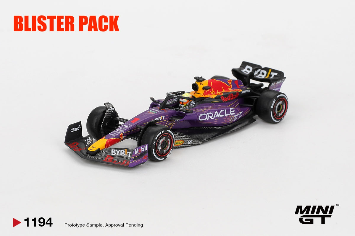 MINI GT #1194 1/64 Oracle Red Bull Racing RB19 #1 Max Verstappen 2023 F1 2023 Las Vegas GP Winner * BLISTER PACK *