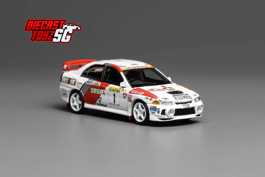 MOTORHELIX 1/64 MITSUBISHI LANCER EVOLUTION IV GSR MONTE CARLO LIVERY M64010