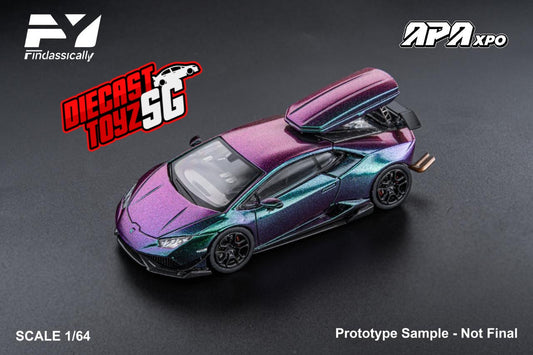 Findclassically Foshan Limited Edition 1/64 Cartelfunds LP610-4 Twin-Turbo Diecast Model Chameleon