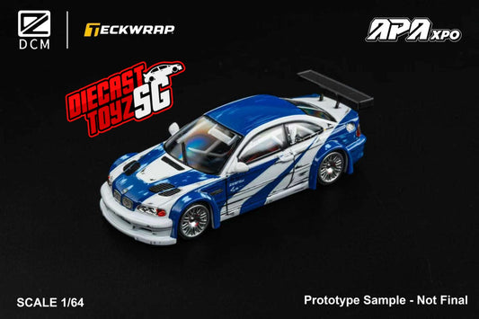 DCM APA XPO Foshan Limited Edition 1/64 BMW M3 GTR EXCLUSIVE  Need for Speed Comics
